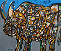 bull 2 acrylic on canvas 65 x 65