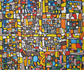FOUR-100X90 ACRYLIC ON CANVAS
